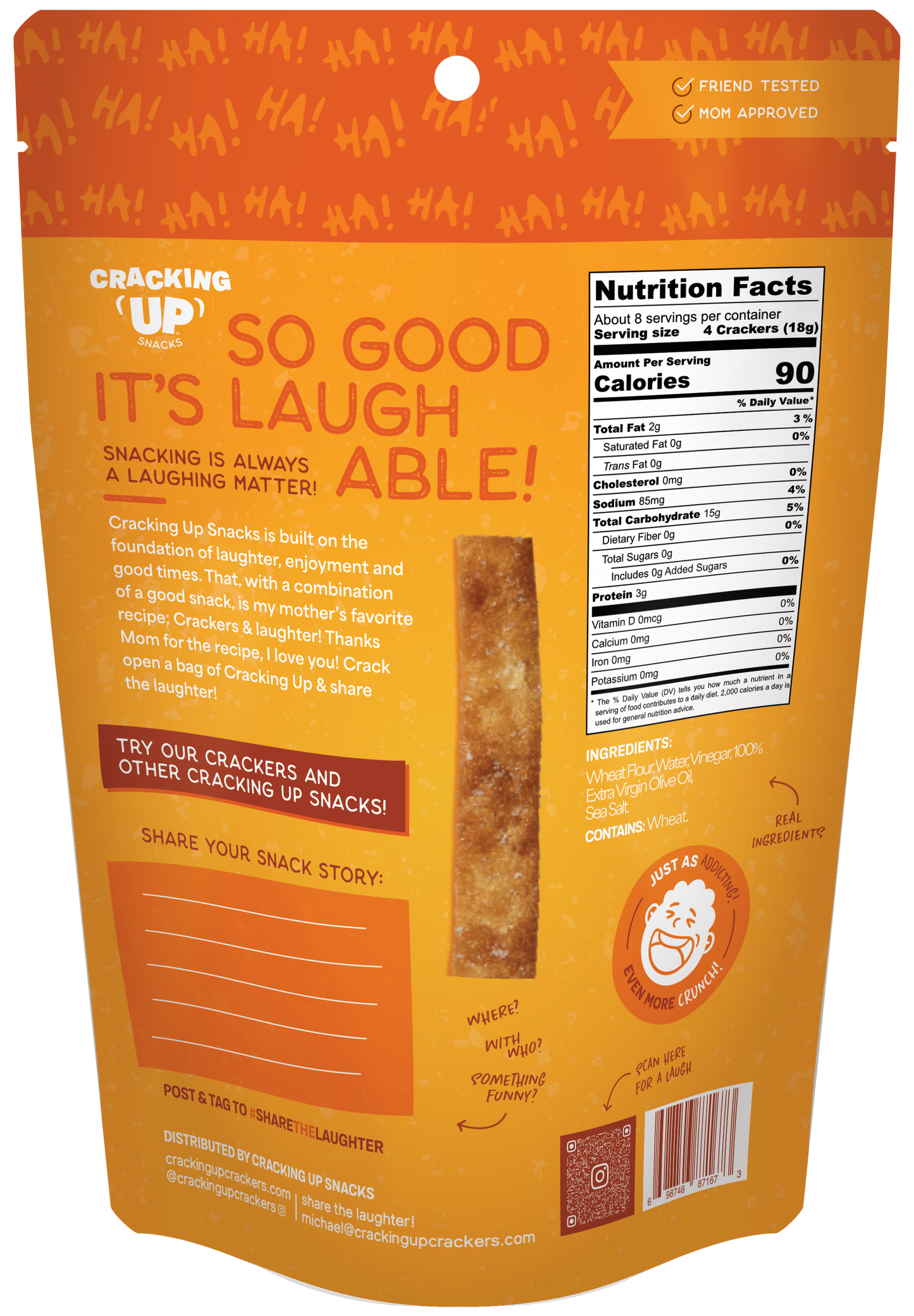 Cracking Up Sea Salt STIX Snack Sticks (4oz)