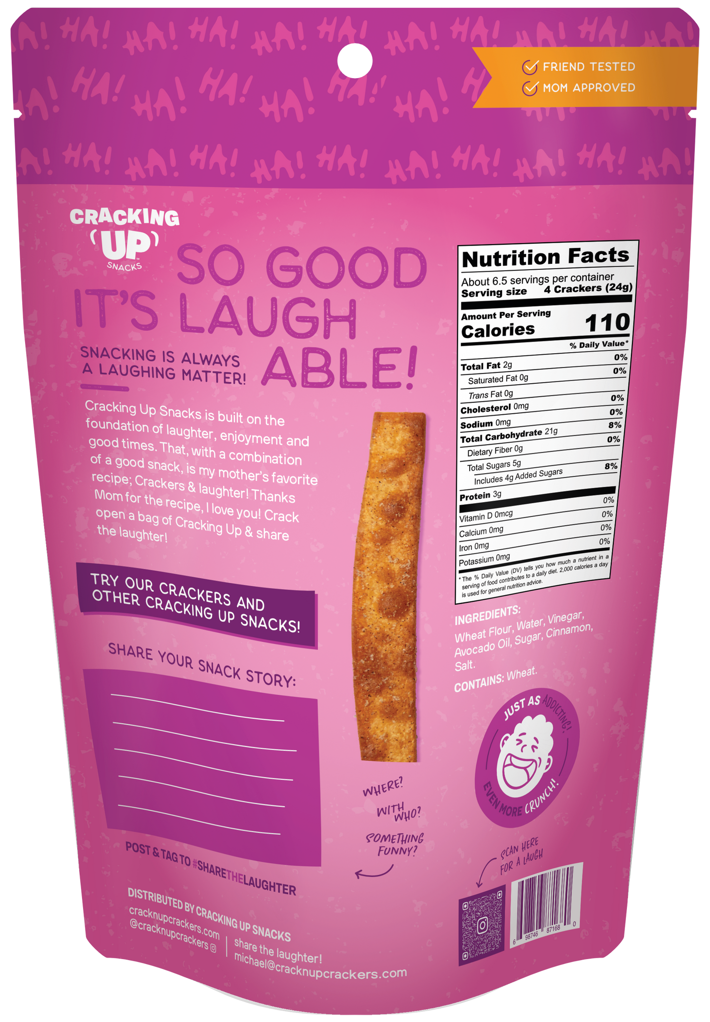 Cracking Up Churro STIX Snack Sticks (4oz)