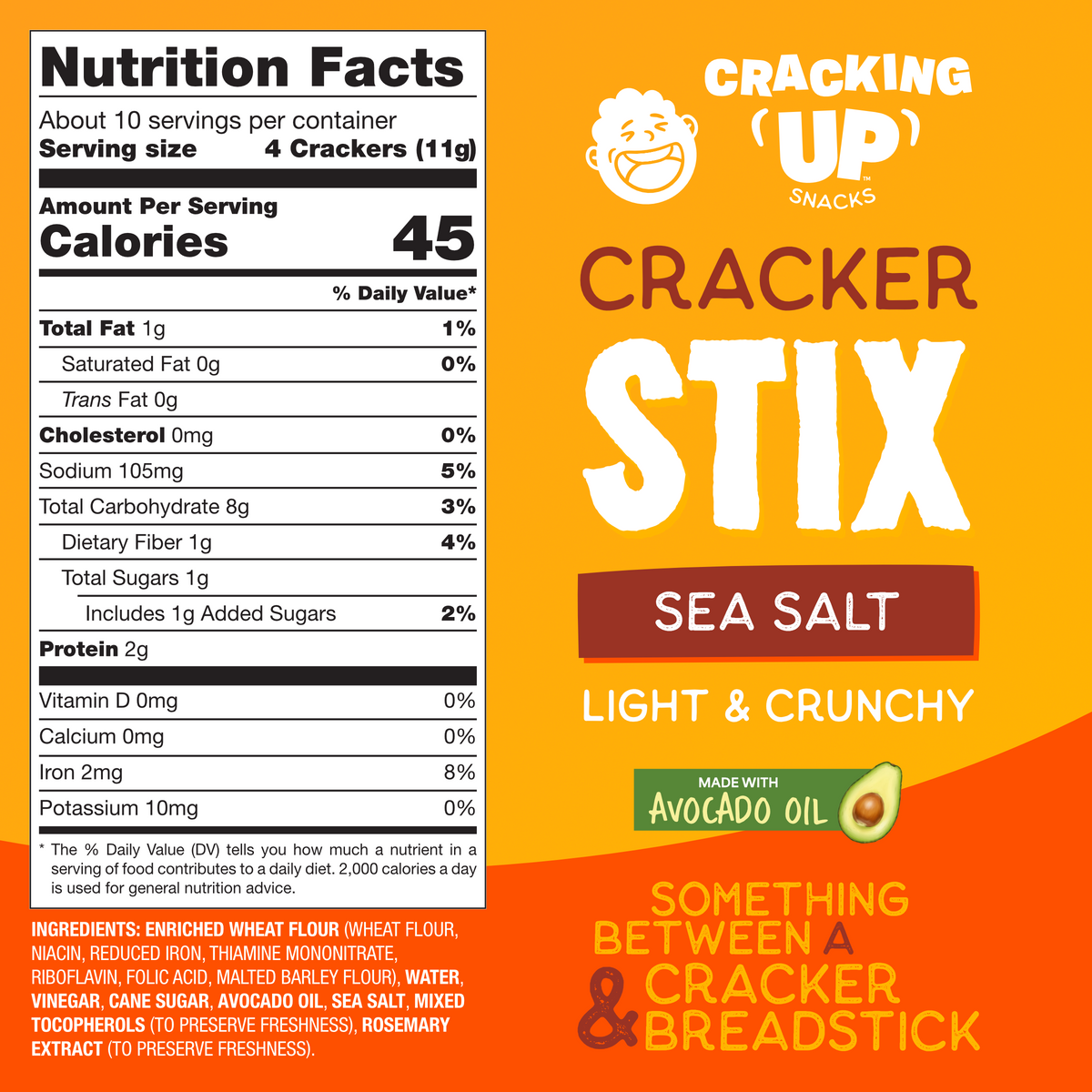 Cracking Up Sea Salt STIX Snack Sticks (4oz)