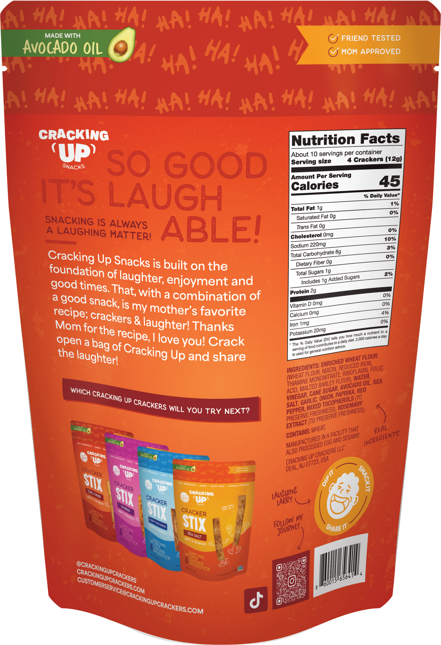 Cracking Up Chili Crisp STIX Snack Sticks (4oz)