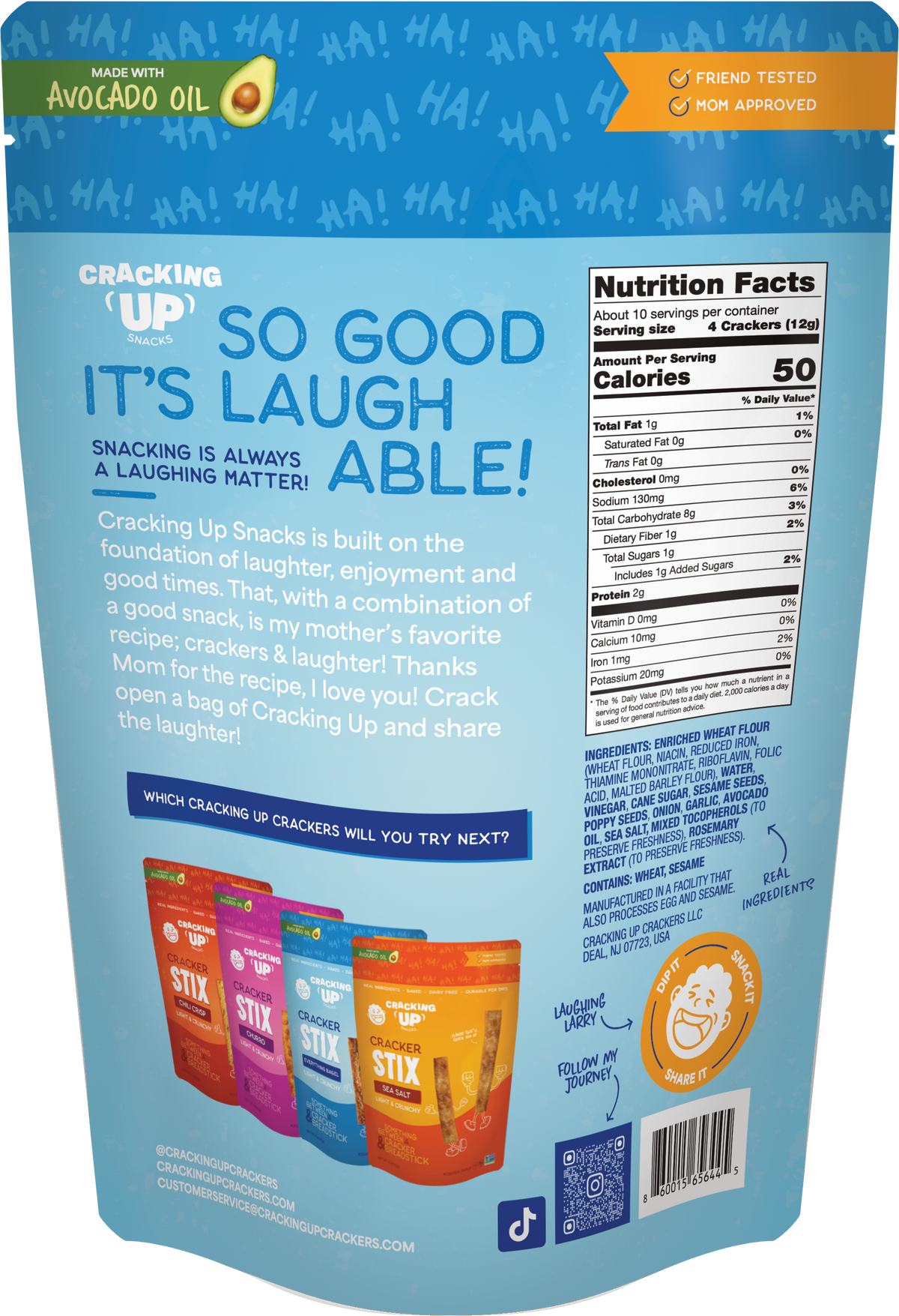 Cracking Up Everything Bagel STIX Snack Sticks (4oz)
