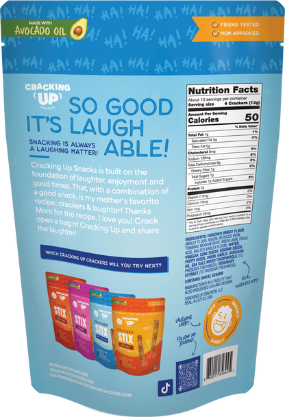 Cracking Up Everything Bagel STIX Snack Sticks (4oz)