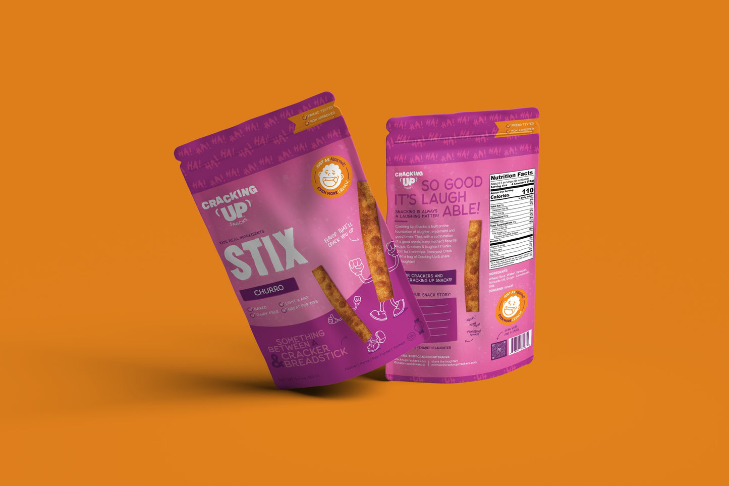 Cracking Up Churro STIX Snack Sticks (4oz)